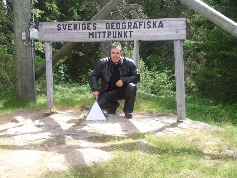 Flataklacken - Sveriges geografiska mittpunkt

