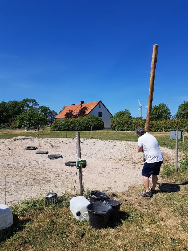 PÃ¥ Tjauls GÃ¥rd - StÃ¥ngstÃ¶rtning
Fotograf: Sissel
Nyckelord: Ã¥rstrÃ¤ff2018